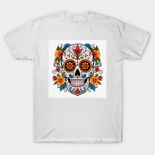 Day of the Dead Sugar Skull 6 T-Shirt